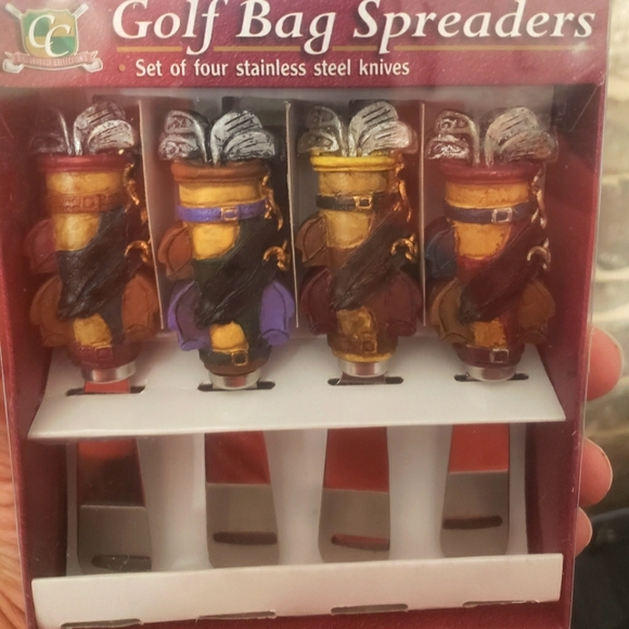 Golf bag spreaders, Set of 4 Stainless Knives - Picture 1 of 4